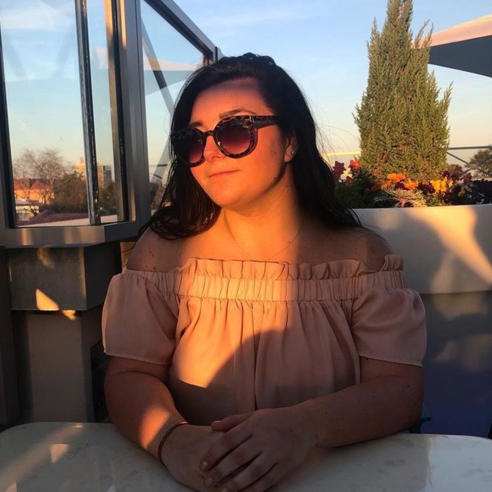 Blush off the shoulder top